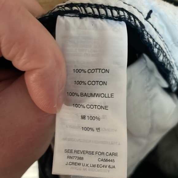 J. Crew size 00 Navy Blue Chino Low-rise 3.5”Shorts with Front and Back Pockets - Picture 9 of 10